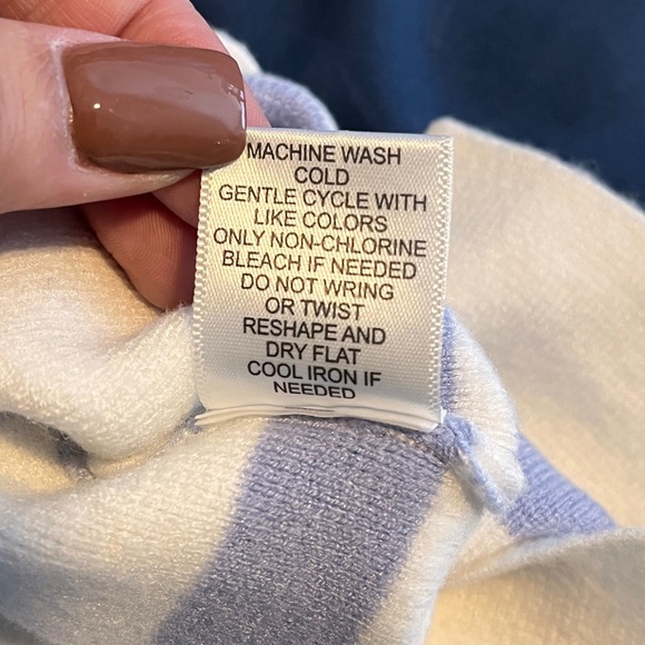 Sincerely Jules Striped Aster Sweater Crew Top Small - Picture 9 of 9